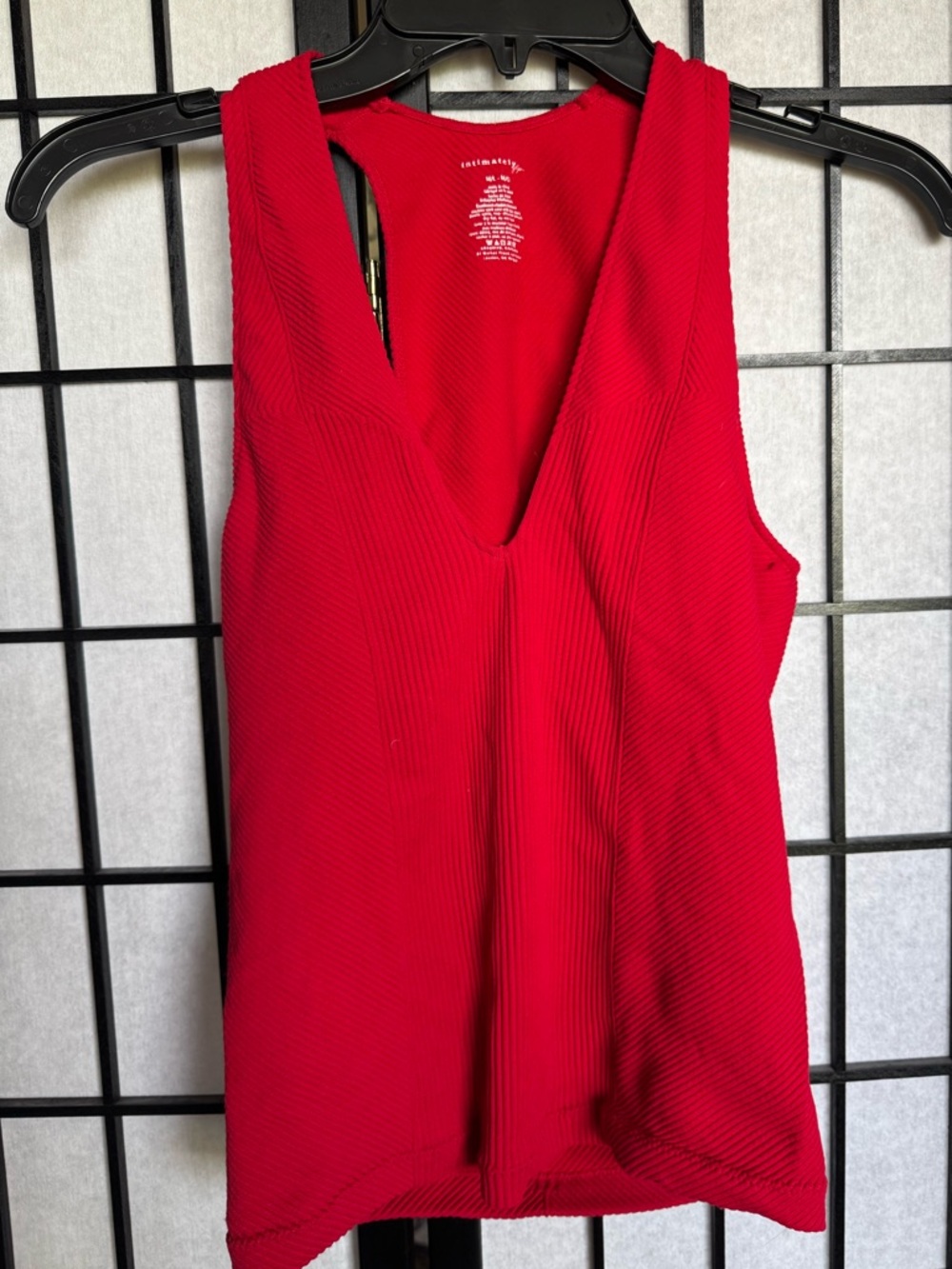 Free People Intimately Sleek Ribbed Plunge Tank - Picture 3 of 6